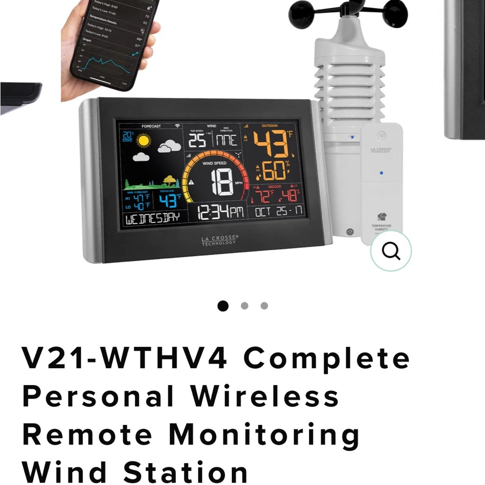 La Crosse Technology Wireless Remote Monitoring Wind Station